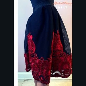 Fancy modest skirt
